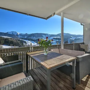 Apartment Haus Bergblick Mit 2 Schlafzimmer, Oberstaufen